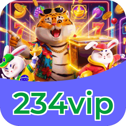 Interface do aplicativo 234vip mostrando jogos disponíveis no iOS e Android